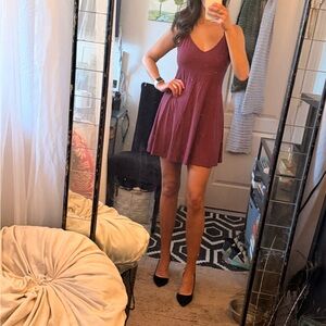 H&M Divided Burgundy Basic Top